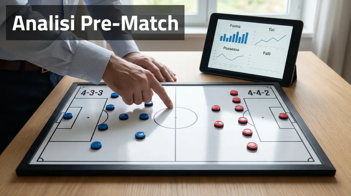 Analisi partita calcio pre-match: studio statistiche